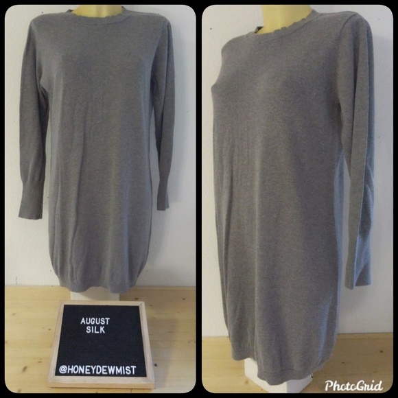 august silk Dresses & Skirts - 🌹5/25🌹AUGUST SILK Grey Sweater Dress